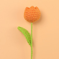 Offre Spéciale créatif multicolore Crochet tulipe branche en gros laine artificielle tricoté fleur ornement pour l'obtention du diplôme