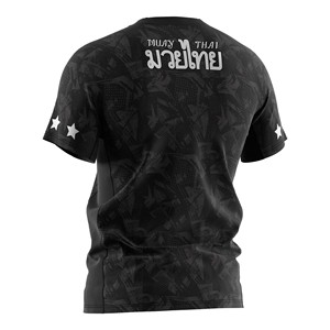 Camiseta Negra de <span class=keywords><strong>Muay</strong></span> <span class=keywords><strong>Thai</strong></span> con Estampado de Tigre, Ropa de Artes Marciales de Alta Calidad para Entrenamiento y Deportes de Combate - Product Image 2