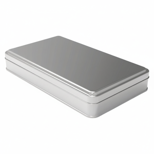 Boîte rectangulaire 1 lt Halva Metal Container 140x240mm x H36 mm 1 lt Slip Lid - Product Image 2