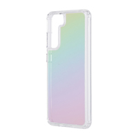 Étuis de téléphone portable 3 en 1 multicolores anti-jaunissement, protection intégrale 360°, résistants aux chocs, en TPU, avec effet arc-en-ciel laser, tendance
