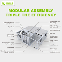 Maison préfabriquée extensible en acier de haute qualité avec fenêtres coulissantes en alliage d'aluminium pour les situations d'urgence et les secours en cas de catastrophe, conforme aux normes ISO