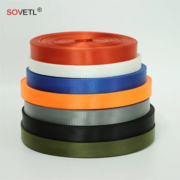 Custom UHMWPE Webbing Strap Super Strength Anti Cut Resistant Abrasion Resistant Colorful Woven UHMWPE Webbing for bag