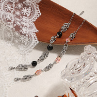Bracelet à maillons en acier inoxydable, perles géométriques, bijoux ajustables pour cadeau