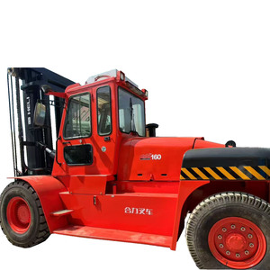 Chariot élévateur diesel d'occasion Heli 16 tonnes avec moteur Isuzu, déplaceur latéral hydraulique, pneus pleins, mât à deux étages - Product Image 1