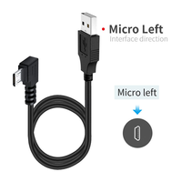 Câble de charge Micro USB 2.0 à angle droit de 1,5 m avec charge rapide 3A et synchronisation des données pour téléphones mobiles Android