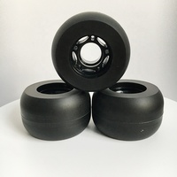 Roue coulissante à ligne libre de 72 mm de haute qualité, roue à dérive de couleur plate et ronde vierge