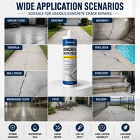 Résine époxy bi-composant pour la réparation des fissures du béton, adhésif liquide imperméable pour l'extérieur, mastic pour fissures pour la construction