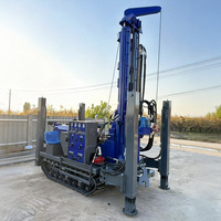 Foreuse pneumatique DTH portable 180M sur roues, agile et mobile, pour l'exploration géologique rapide des roches et le forage de puits d'eau