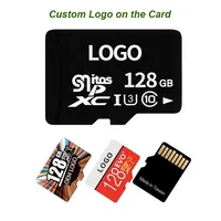 Tarjeta de Memoria Mini SD Original de Alta Velocidad con Logotipo Personalizado al por Mayor, Tarjeta TF Flash de 128 GB para GPS y Teléfono