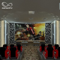 Plateforme de réalité virtuelle pour centre commercial, cinéma 5D à mouvement hydraulique, manège à mouvement, machine de jeu 7D