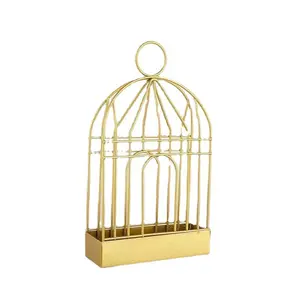 Wholesale Nordic Portable Metal Gold Black Incense Rack Creative Birdcage Mosquito Coil Holder For Home