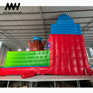 Gran exterior comercial inflable dibujos animados perro patrulla rebote <span class=keywords><strong>casa</strong></span> niños cumpleaños fiesta tobogán castillo hinchable - Product Image 6