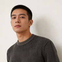 Pull en tricot à col rond et manches longues pour homme, personnalisé en usine, de qualité supérieure, confortable et tendance