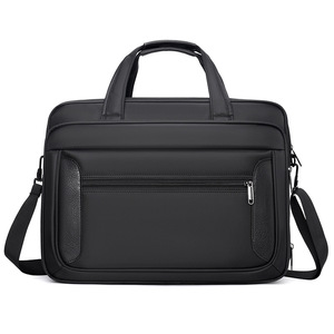 Sac pour ordinateur portable en cuir véritable, mallette d'affaires, grande capacité, bandoulière, extensible, sacs pour hommes, mallette fine pour hommes - Product Image 5