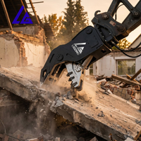 Concasseur de démolition de béton professionnel à grande ouverture et haute résistance pour la démolition de bâtiments et le recyclage des déchets de construction