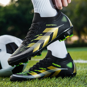 Chaussures de football en cuir véritable de haute qualité, personnalisées, antidérapantes, pour l'hiver et l'été, nouvelles, pour le sport en plein air, unisexes, légères - Product Image 6