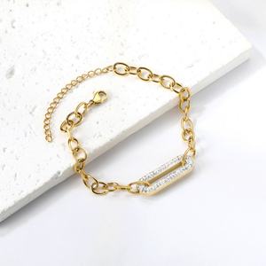 Wholesale High Quality Anti Tarnish Waterproof 18k <b>Gold</b> <b>Plated</b> Stainless Steel Fine Fashion Bracelets <b>Bangles</b> for Women - Product Image 3