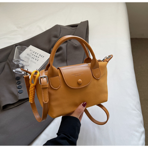 Borsa a Tracolla <span class=keywords><strong>Vintage</strong></span> in Pelle Scamosciata PU per Donna, Design Personalizzato a Forma di Raviolo con Catena e Fodera in Poliestere - Product Image 4