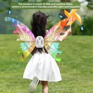 Jouets lumineux en forme <span class=keywords><strong>d</strong></span>'ailes de papillon électriques pour enfants, filles et garçons, costumes <span class=keywords><strong>d</strong></span>'<span class=keywords><strong>Halloween</strong></span>, cadeaux pour fêtes <span class=keywords><strong>d</strong></span>'anniversaire - Product Image 3