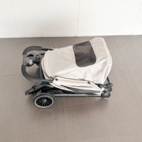 Chariot pliable ultra-fin à 4 roues léger et portable pour chiens et chats, poussette pour animaux de compagnie