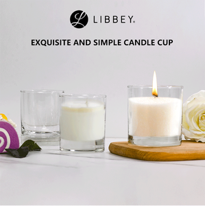 Libbey Old-Fashioned Lass for Vasos Para Velas 8oz for White Soy Wax <strong>Candle</strong> Pillar <strong>Candle</strong> Empty <strong>Glass</strong> Votive <strong>Candle</strong> <strong>Holder</strong> - Product Image 3
