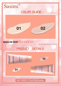SASIMI Luxus Mineral BB Creme SPF45 PA White ning Makeup Base Hochwertige Abdeckung für Frauen Gesichts aufhellung Makel Balsam - Product Image 6