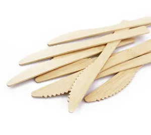 Best-selling 100% Bamboo Forks Spoons Knives Cutlery Combo Set Eco Friendly Durable And Tree Free Alternative