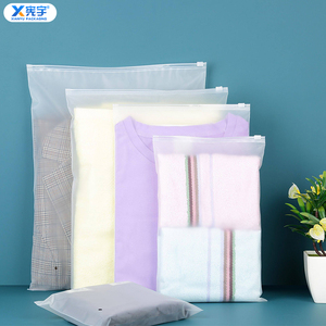 Wholesale Matte/Frosted/Transparent Self Sealing Zipper Garment Bag Resealable <strong>Poly</strong> PE Packaging Bag for Craft Stationery Album - Product Image 6