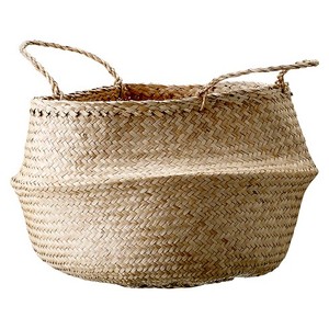 Best Seller Natural Seagrass Woven <b>Wicker</b> <b>Storage</b> <b>Basket</b> Handmade With Handles High Quality From Vietnam Wholesale - Product Image 6