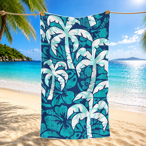 Serviette de plage en microfibre super absorbante à imprimé tendance, serviette de piscine imprimée, résistante à la décoloration, compacte, séchage rapide, sans sable, taille personnalisée - Product Image 1