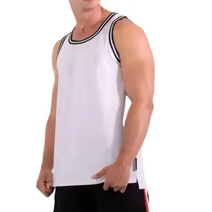 Hot Sale Design Your Own Stringer Tank Top Men Gym Training Bodybuild Vest Cotton Comfortable Stringer For Mens