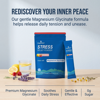Vitahall KSM-66 Ashwagandha Mélange pour Boisson Apaisante - Poudre pour Soulager le Stress et Favoriser le Sommeil avec Glycinate de Magnésium