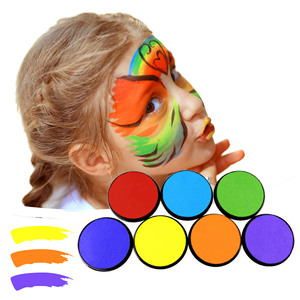 طلاء وجه مائي احترافي بالجملة لرسم الجسم 18 جرام متعدد الألوان ذهبي أسود أبيض وألوان أخرى من موردين عالي الجودة - Product Image 1