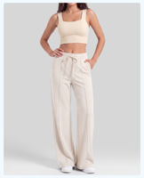 Pakaian Wanita Musim Gugur, Baju Yoga High-Waisted Pelangsing untuk Wanita, Baju Yoga Satu Potong dengan Bra Terintegrasi Punggung Terbuka, Set Yoga Solid, Pakaian Olahraga