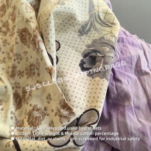 Paños de Limpieza de Algodón 100% de Colores Variados, con Gran Absorción de Agua y Aceite, 1 kg de Paños de Colores - Product Image 4