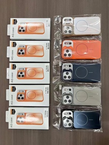 Soporte de Lente de Cámara Ultra Delgado de Bajo Costo, Anillo Magnético, Funda de Teléfono Naranja para 17 Pro Max 17 Pro - Product Image 4