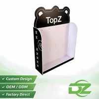 Présentoir de comptoir en PVC pour accessoires de téléphonie mobile : coques de téléphone, câbles de charge, écouteurs, petits appareils électroniques – Support de présentation à crochets