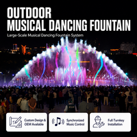 OEM y ODM, Fuente de Agua Musical Decorativa Grande Personalizada, Fuentes Musicales Danzantes para Exteriores, Gran Venta