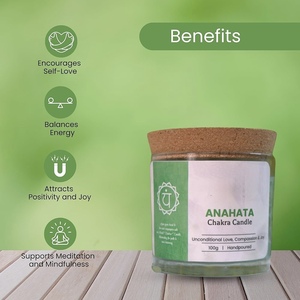 เทียนจักระ anahata รูปหัวใจแบบพรีเมี่ยมที่สนับสนุนความรักความเมตตาและการรับรู้ทางอารมณ์ในระหว่างการทำสมาธิ - Product Image 5