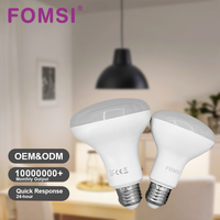 FOMSI LED R50 Type Ampoule Éclairage résidentiel en gros avec E27 E14 Base 7W 10W 12W Pas de scintillement vidéo pour chambre à coucher AC 85-265V