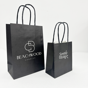 Epack Recyclable Black Shopping Clothing <b>Bag</b> Packaging Luxury <b>White</b> Brown Gift Paper <b>Bags</b> with Your Own Logo for <b>Small</b> Business - Product Image 1