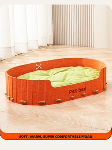 Cama para Gatos de Fieltro Sostenible con Carcasa Rígida Resistente a los Arañazos y Absorbente de Sonido, Duradera, para Varios Gatos, con Correa Extraíble - Product Image 3