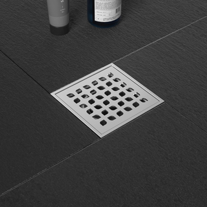 Прямая поставка, склад 4x4 дюйма, квадратный напольный дренаж из нержавеющей стали с фланцем - Product Image 5
