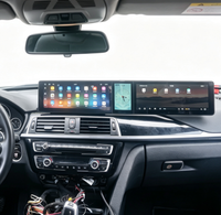 Autoradio DVD stéréo à trois écrans de 12,3 pouces pour BMW Série 3 F30 F31 F32 F33 F36 2012-2019 avec navigation GPS CIC NBT