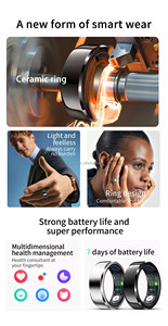 Anillo Inteligente R6 Blanco <span class=keywords><strong>de</strong></span> 200 mAh, 5 V, 0.2 A, con <span class=keywords><strong>Estuche</strong></span> <span class=keywords><strong>de</strong></span> <span class=keywords><strong>Carga</strong></span> Magnética, <span class=keywords><strong>Estuche</strong></span> <span class=keywords><strong>de</strong></span> Acero con Puerto Tipo C y Función <span class=keywords><strong>de</strong></span> Monitorización del Sueño, Anillo para Parejas - Product Image 4