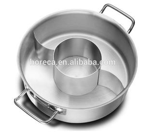Olla caliente comercial de acero inoxidable dividida, triple - Product Image 1