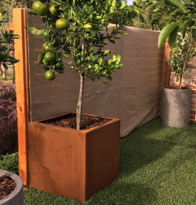 Pots et jardinières en acier corten pour patio - résistants aux intempéries, écologiques, pour la maison et le jardin, pots de plantes d'extérieur - Product Image 4