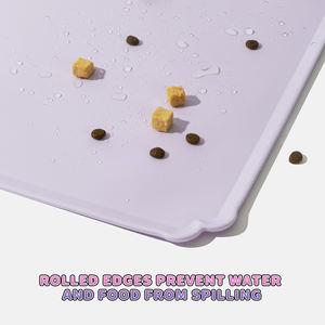 Waterproof Eco-friendly Modern Design Food-Grade Collapsible <b>Silicone</b> Feeding <b>Mat</b> Keep Feeding Area Clean for Camping - Product Image 4