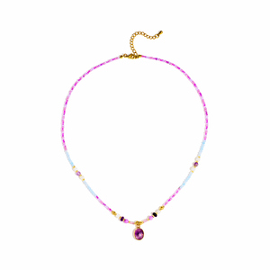 Bingxin Gioielli <span class=keywords><strong>2026</strong></span> Ultima Collezione Vintage di Gioielli Artigianali, Collana con Ciondolo in Metallo e Perline di Gemme Naturali Colorate per Donne - Product Image 6