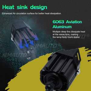 2X 9-32V 60W Faro Antiniebla Luz Intermitente Foco LED Amarillo Blanco para Coche/Motocicleta - Product Image 6